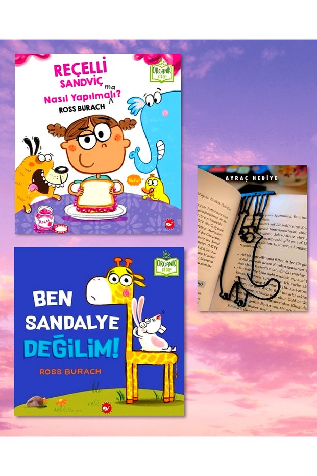 How to Make BEN SANDALYE DEĞİLİM!</DNTCTMS> / Jam Sandwiches? / Organic Book / Hardcover / Swinging Cat Figure Bookmark Gift