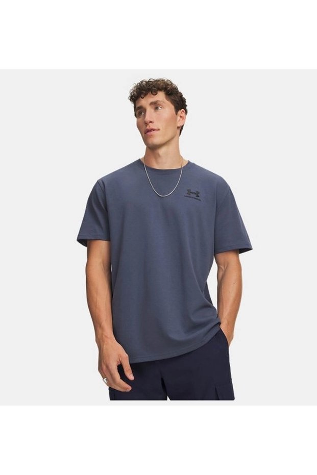 Logo Emb Heavyweight Short Sleeve Dark Gray Men's T-Shirt 1373997-045