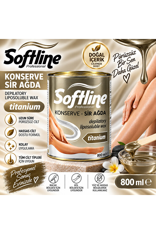 SOFTLİNE TİTANİUM PUDRALI SİR AĞDA 800ML