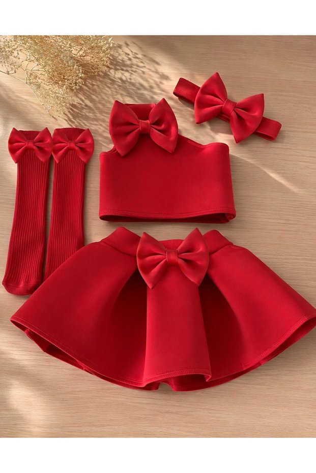 Girl's Skirt Set Birthday Party Special Occasion Set