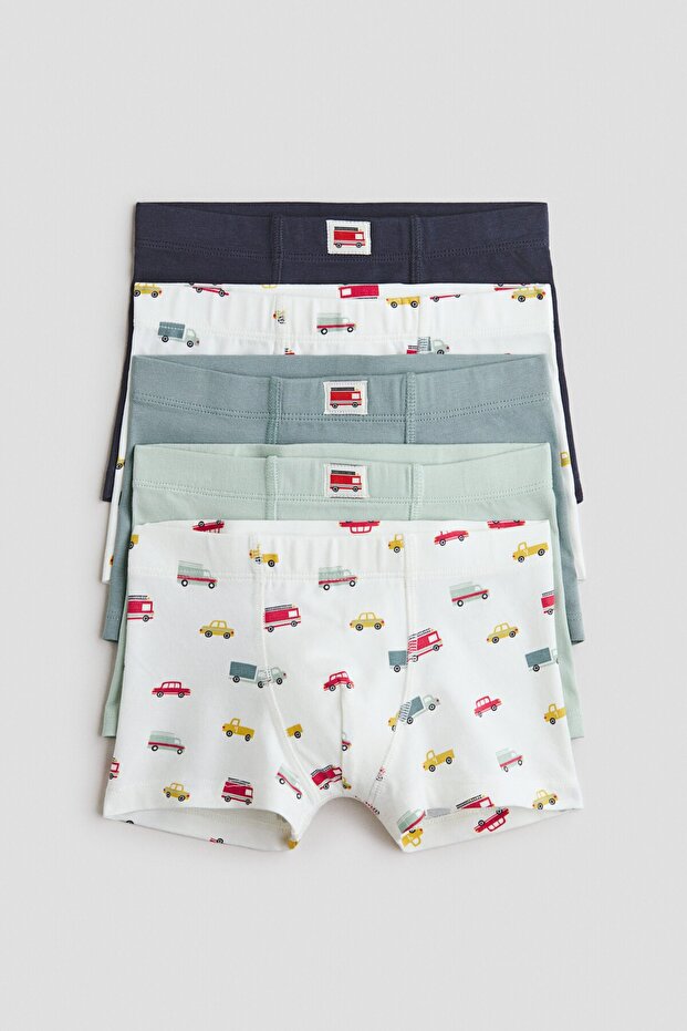 5'li Pamuklu Boxer Şort