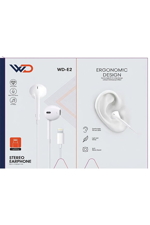 سماعة ستيريو WD-E2 من النوع C