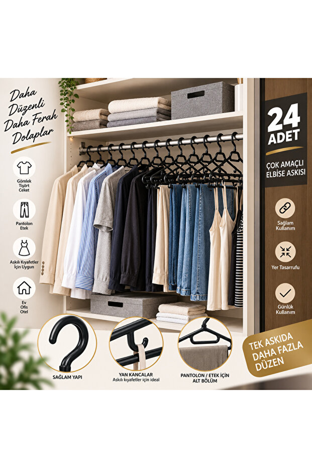 Elbise tşort askısı