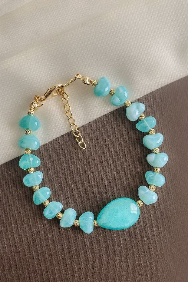 Aura Series - Design Heart Natural Stone Women's Bracelet