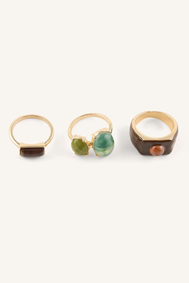 Women's 3-Piece Ring Set I7178Axns