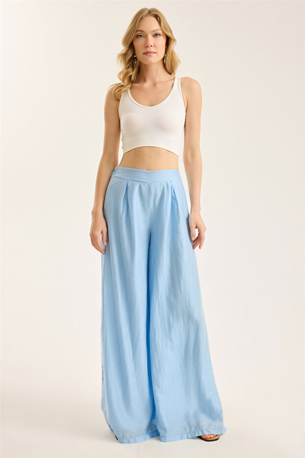 Lyocell Wide Leg Pants