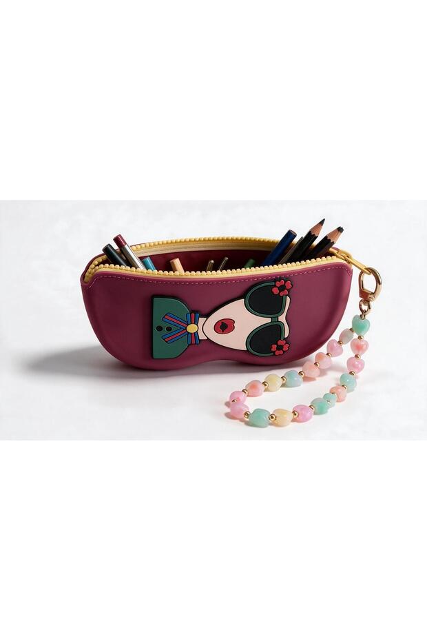 Cherry Silicone Pencil Case Bag Organizer