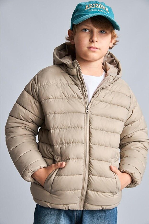 Windproof Waterproof Inflatable Coat Boy (26 Au)