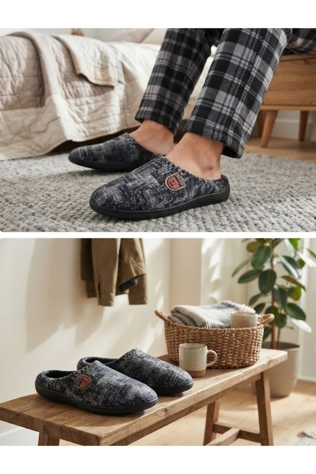 Men's Indoor Slippers, Winter Indoor Slippers, Daily Indoor Slippers, Comfortable Winter Men's Indoor Slippers
