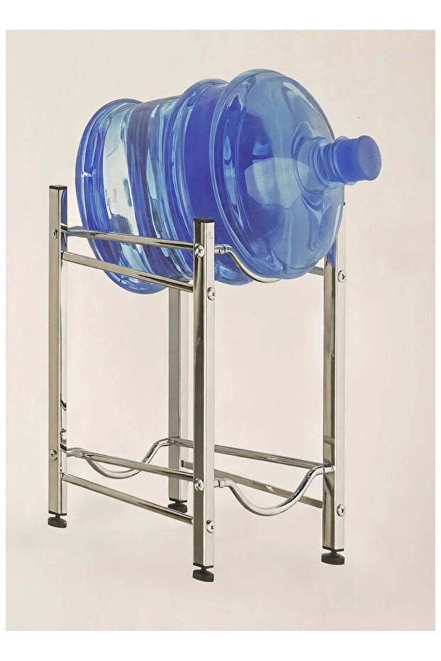 Water Storage Rack 1PCS – Two Tier Bucket and Water Bottle Organizer, Sturdy Metal Floor Stand, Compact Space Saving Design for Home, Kitchen, Office, Pantry, Restaurant and Commercial St