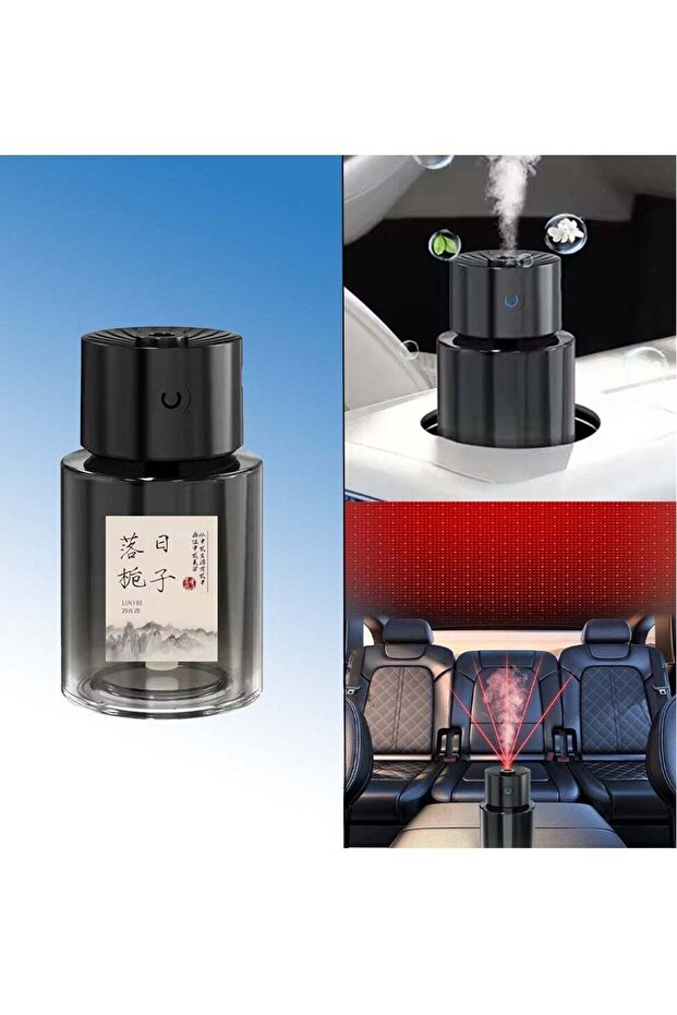 2025 Upgraded 140ml Intelligent Car Air Fragrance Diffuser – Electric Aromatherapy Spray Machine with Starry Sky Projection, Long-Lasting Natural Scent, Glass Bottle Design – for Car, Home, O