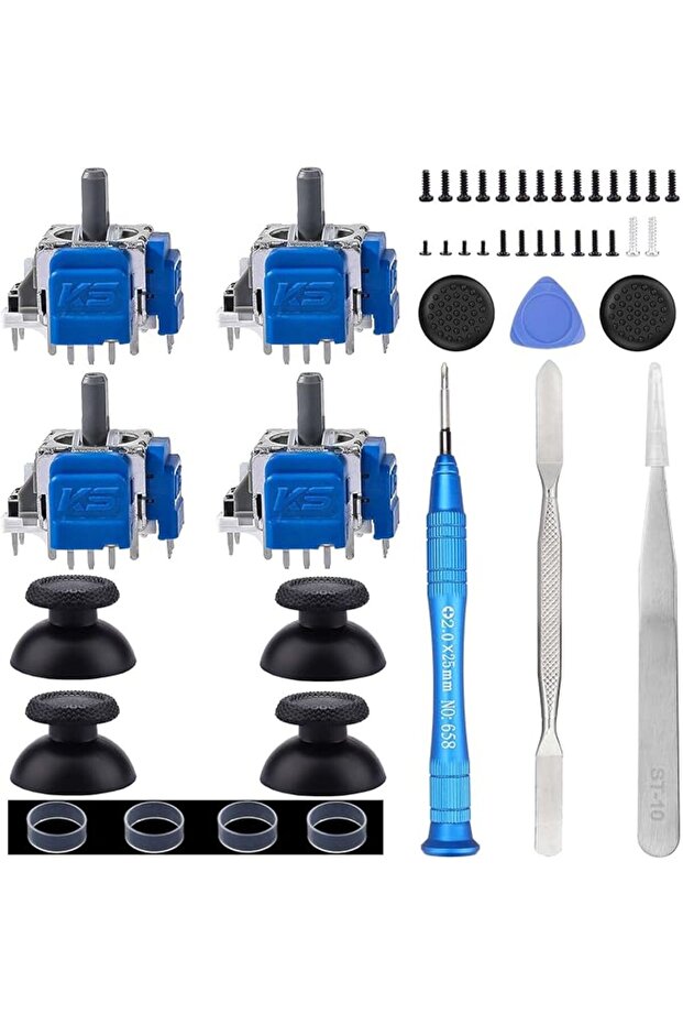 Ikpek 4 Pack Joysticks for DualSense PS5 TMR Electromagnetic Joystick Replacement for Sony PlayStati