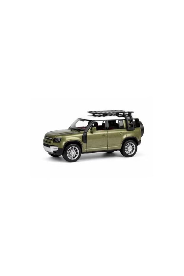 1:22 Die-Cast SUV Toy Car with Lights, Sounds, Pull Back Action & Open Doors-Green