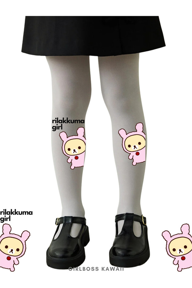 Rilakkuma White Pantyhose Matte Opaque Micro 50