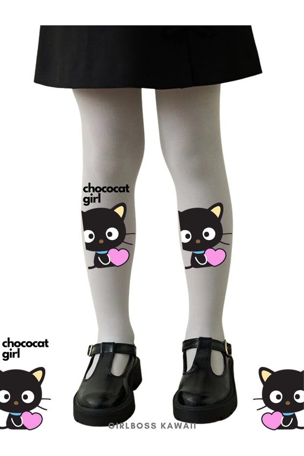 Chococat White Pantyhose Matte Opaque Micro 50