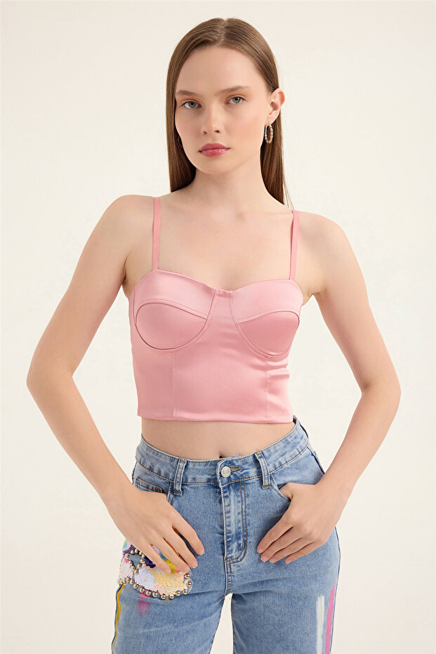 Strapless bustier