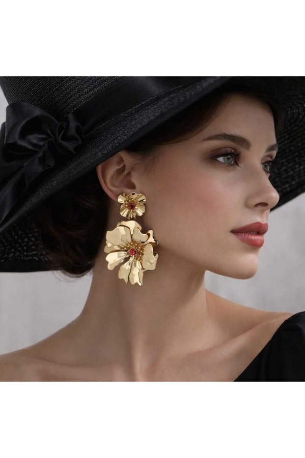 Cercei Floare de Diamant