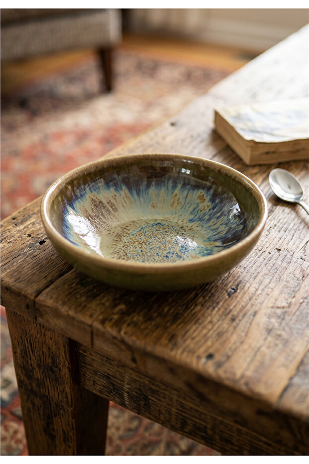 Valencia Bowl Shallow 13cm Blueport (Reactive)