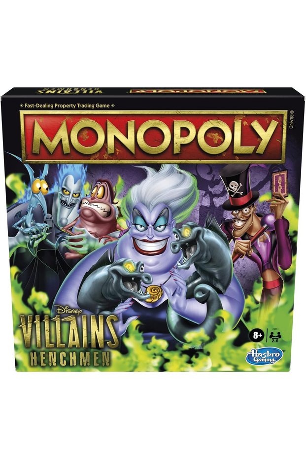 Monopoly: Disney Villains Henchmen Edition Board Game for Kids Ages 8 and Up, Play as a Classic Disney Villains Henchman