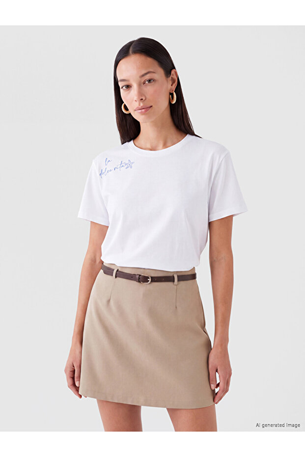 Printed Cotton Women's T-Shirt