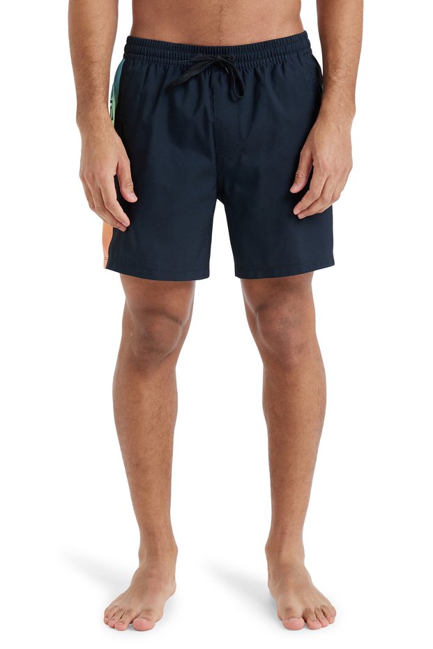 Eqyjv04136 Everyday Holmes Volley 1 Black Regular Waist Standard Fit Men's Shorts Swimwear
