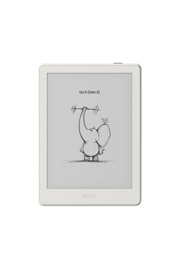 قارئ إلكتروني Go 6 (الجيل الثاني) بشاشة 6 بوصات ودقة 300 نقطة في البوصة، ذاكرة 3 جيجابايت + 32 جيجابايت، نظام أندرويد 11 - أبيض اللون