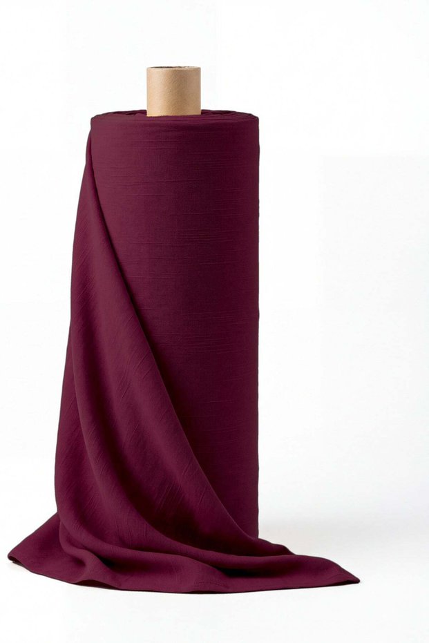 Şile Bezi Cotton Woven Fabric 150 cm Wine