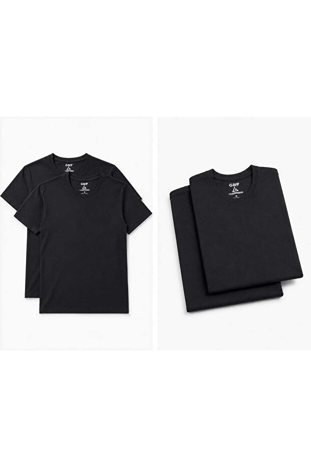 Unisex Basic tshirt 2'li