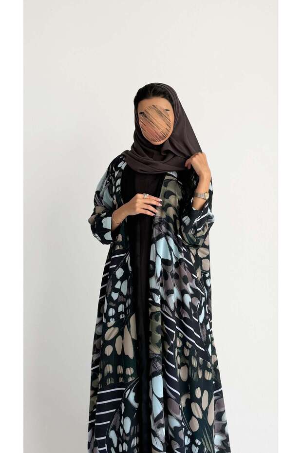 Mwt2133 - printed abaya