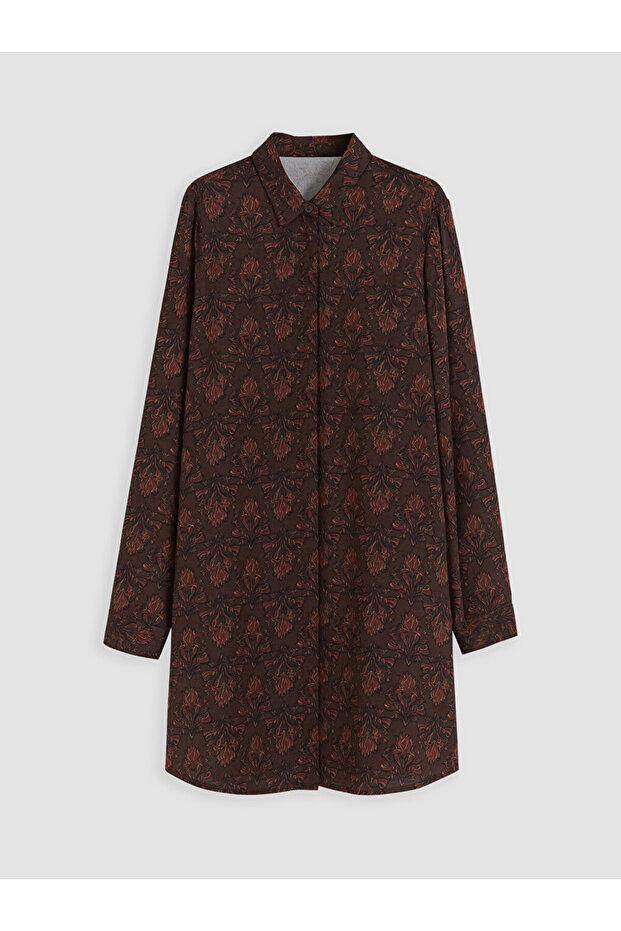 Patterned Women's Shirt Tunic