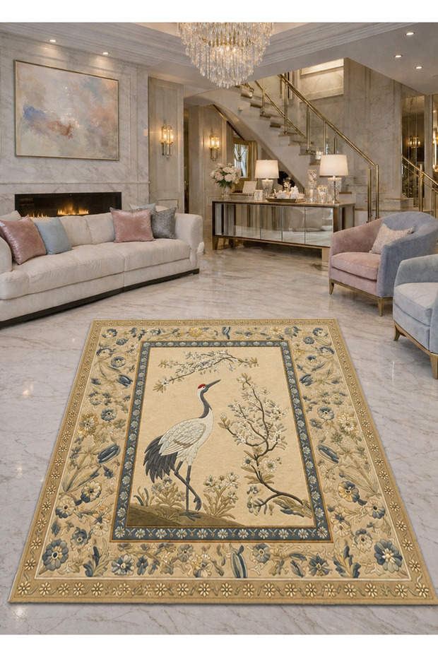 Sdt Mixed Patterned Modern Woven Base Decorative Carpet Sdtamor1526