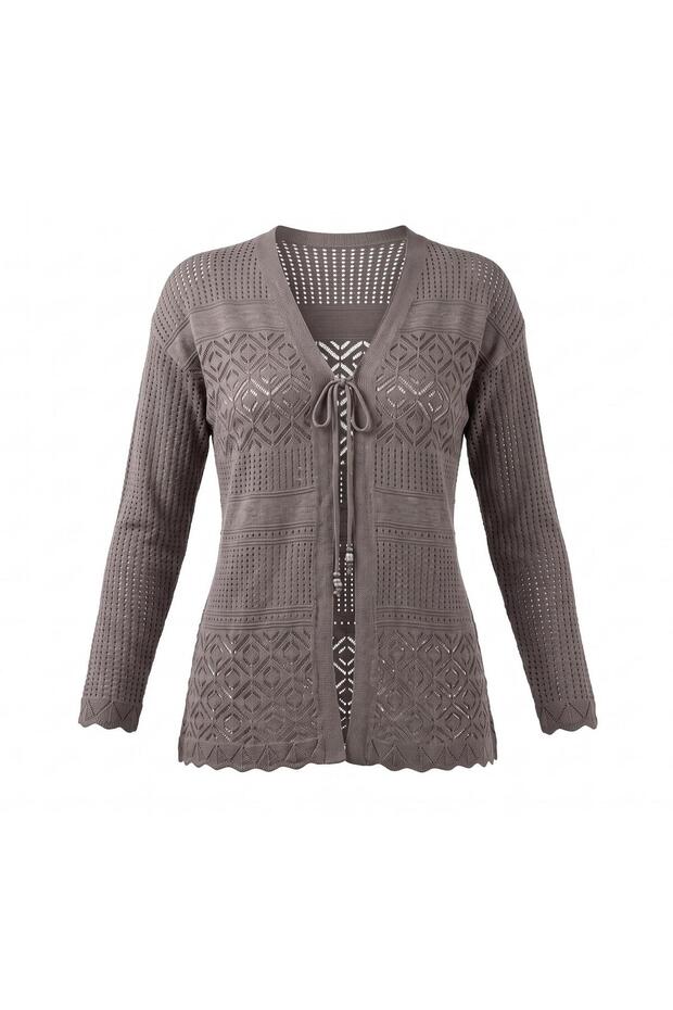 Tied-Back Mother Cardigan