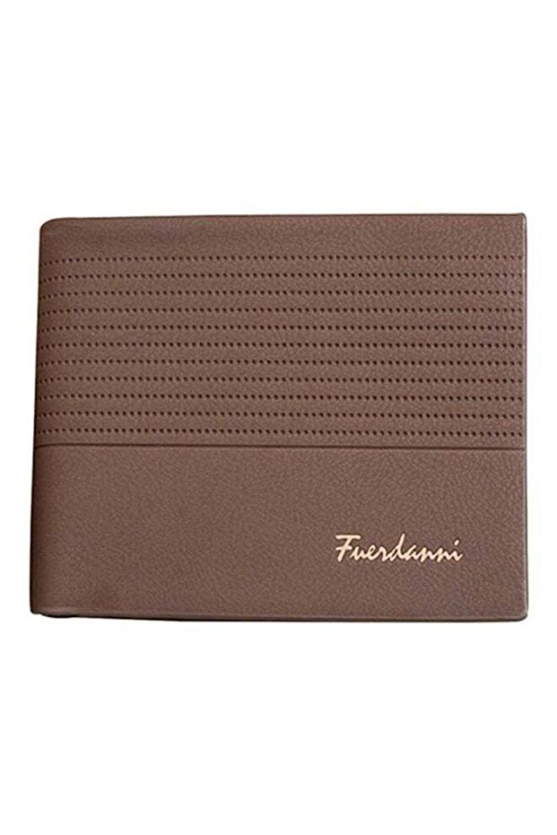 Multifunctional Leather Wallet Brown