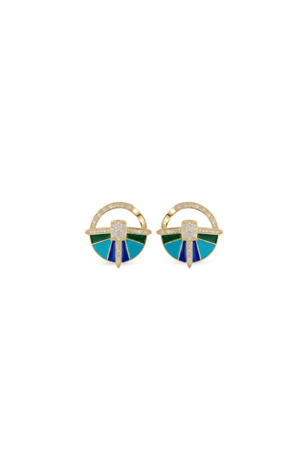Special Edition Blue Sun Earrings