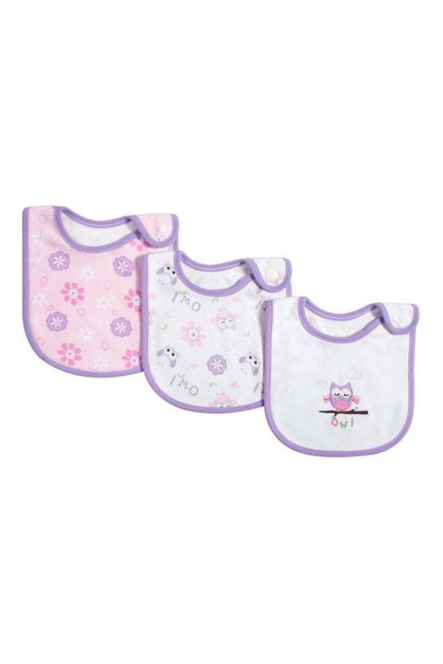 3-Piece Printed Bib Set