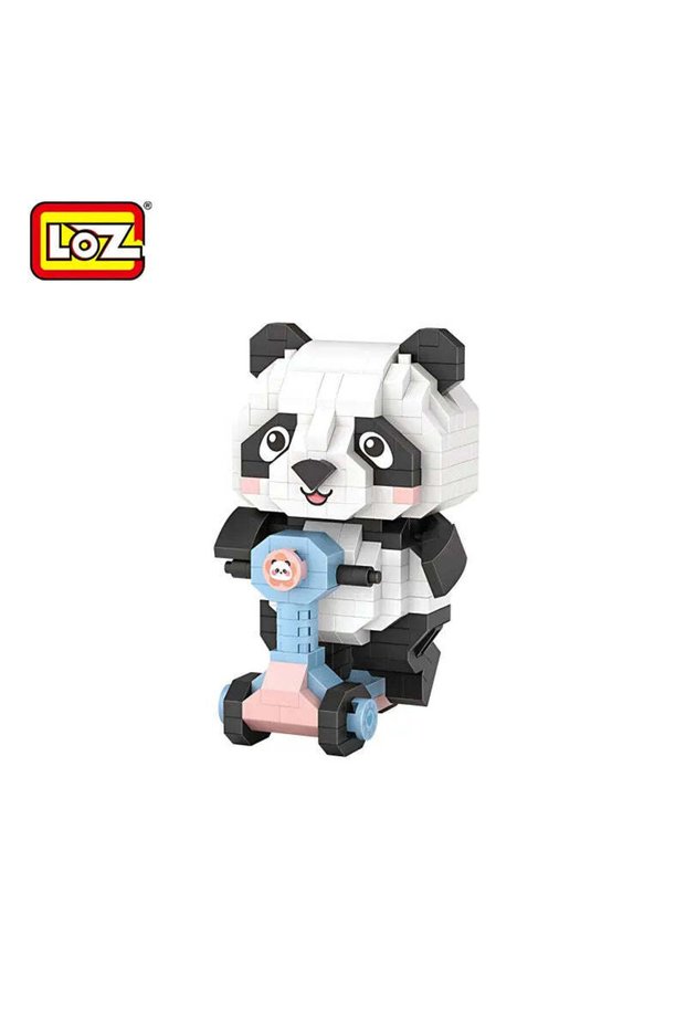 Lz8801 Panda Scooter Block Toy 320 Pieces