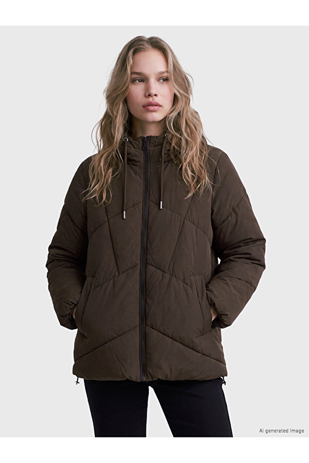Hooded Oversize Women's Puffer Coat