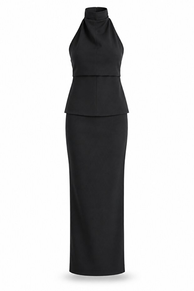 Black Blouse Pencil Skirt Set