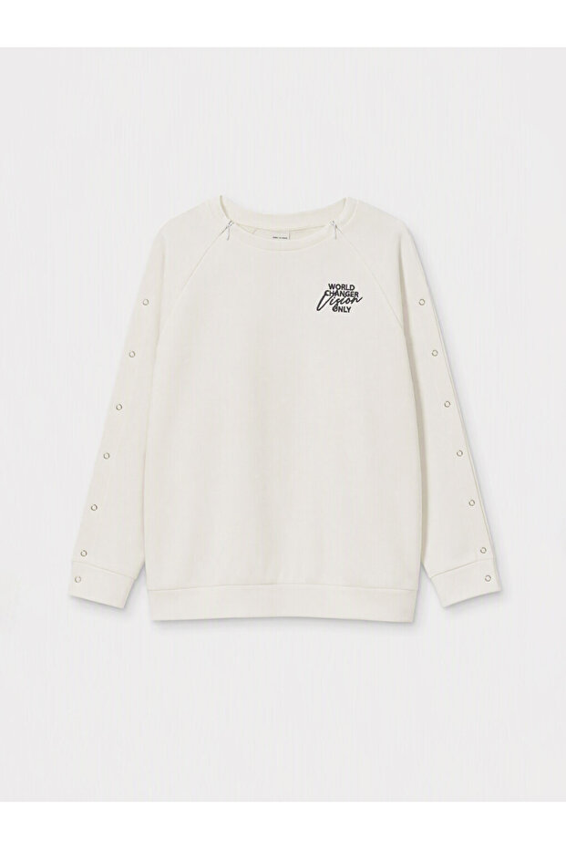 Lcw limitless printed girl's thick sweatshirt