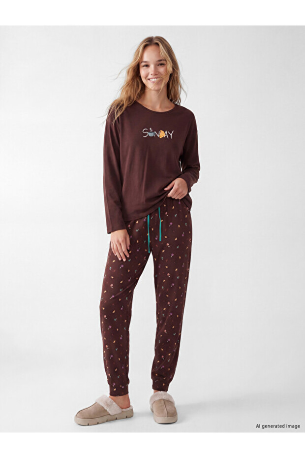 Esvab • Modern & Distinctive Zero Roba Yaka Printed Women's Pajama Set
