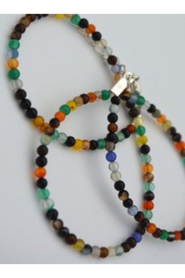 Ceyt Stone-Embellished Fine Sand Necklace - Multi-Colored