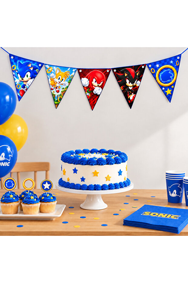Sonic Triangle Pennant Set of 10 – 1.5 Meters