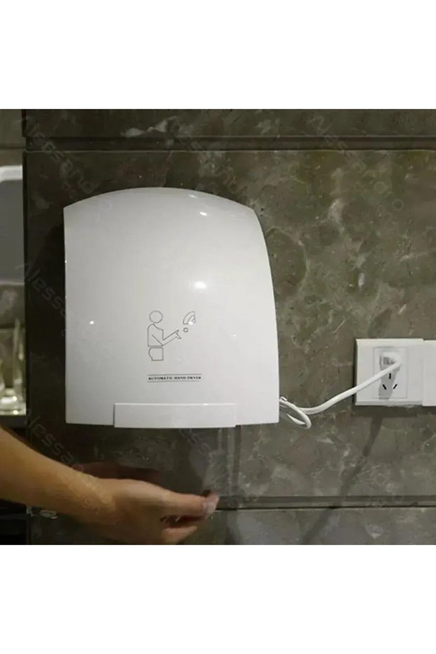 Sensor Hand Dryer, 1800W, White, Abs