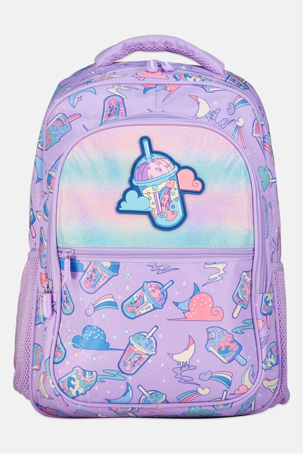 Kids Girl Graphic Print Backpack, Multicolor