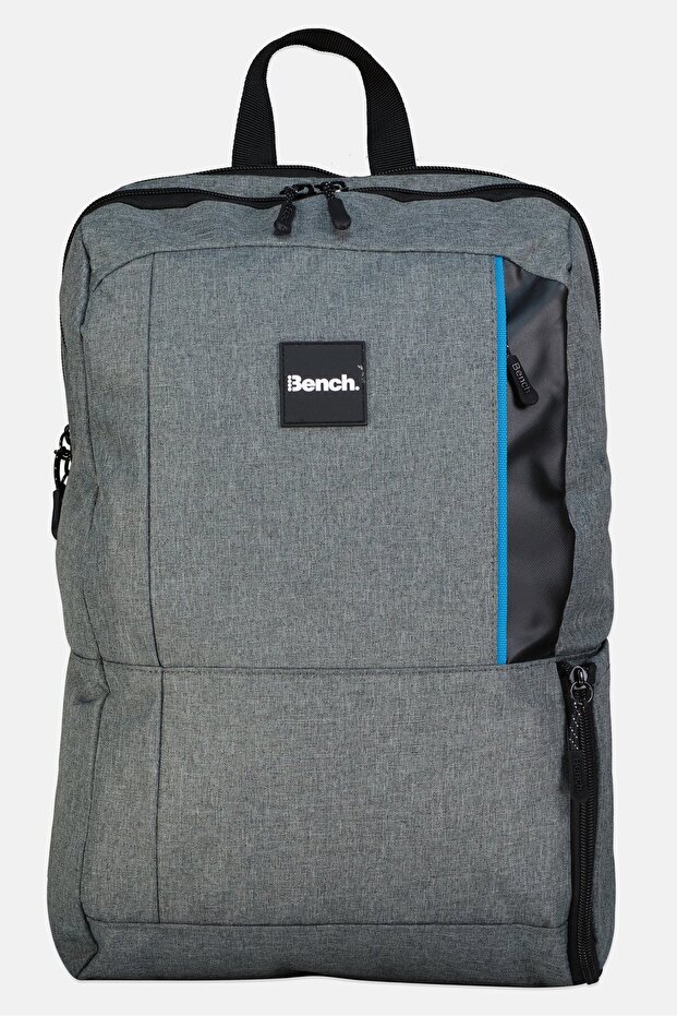 Men Brand Logo Backpack, Grey