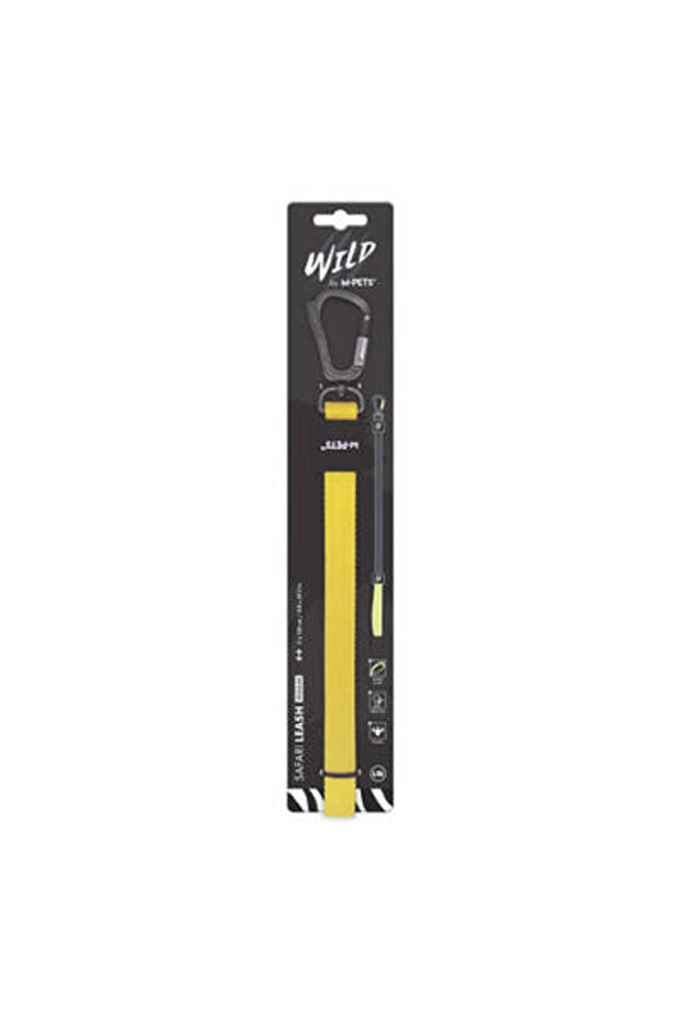 Wild Safari Dog Walking Strap Yellow Large-Xlarge 2X120 cm