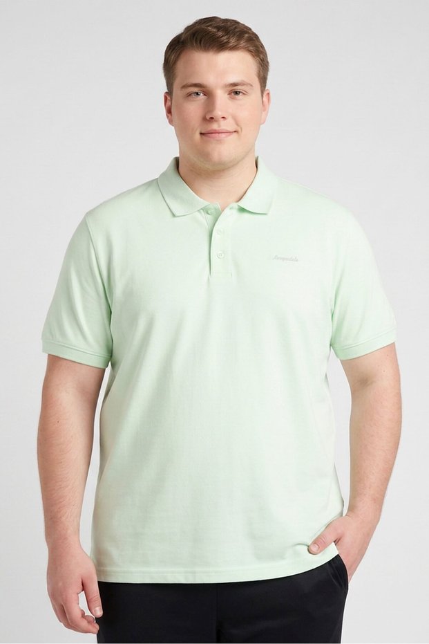 Men Sportswear Fit Short Sleeve Outdoor Polo Shirt, Mint Green