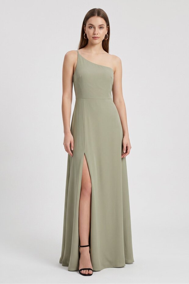 Women Plain Casual Maxi Dress, Mint Green