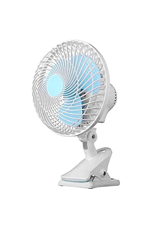 Mini table Fan White/ Blue