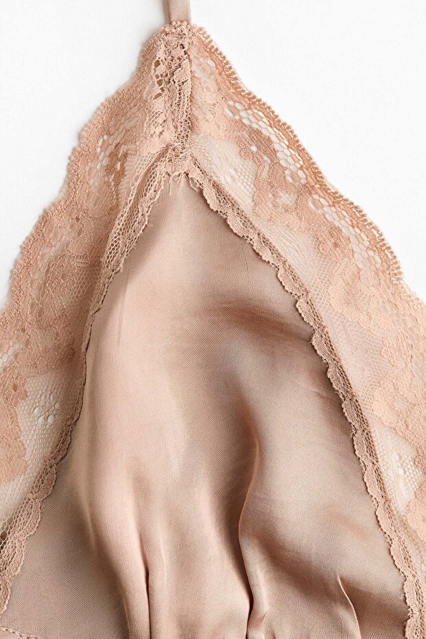 Soft viscose satin bra